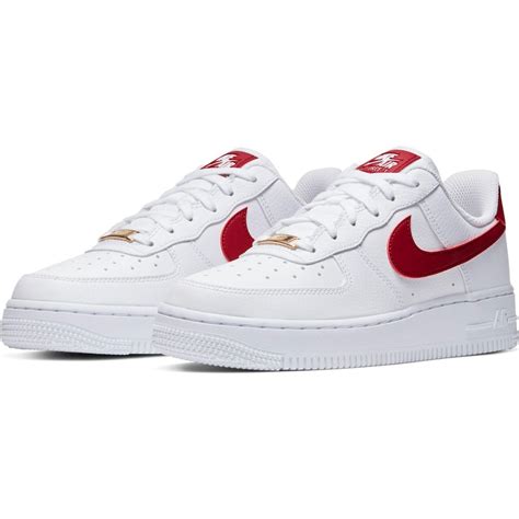 nike air force1 dames rood wit sneaker|zalando air force 1.